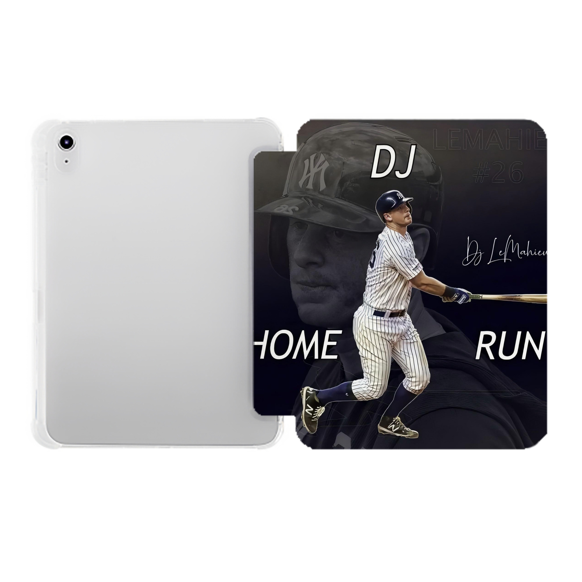 DJ Lemahieu 13 Premium Tri-Fold PU Leather & Silicone IPad Case With Pencil Slot – Fits 9.5,10.5,10.9 – Adjustable Stand, Slim, Protective